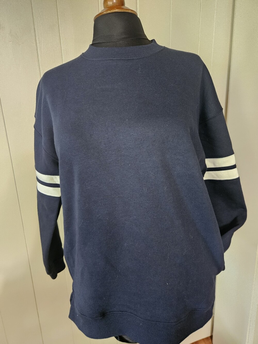 Danskin Navy Sweatshirt with White Trim